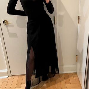 🖤TADASHI BLACK LONG SKIRT